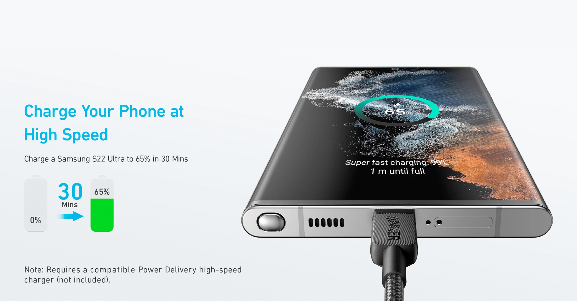 Anker 322 USB-C to USB-C Fast Charging Cable