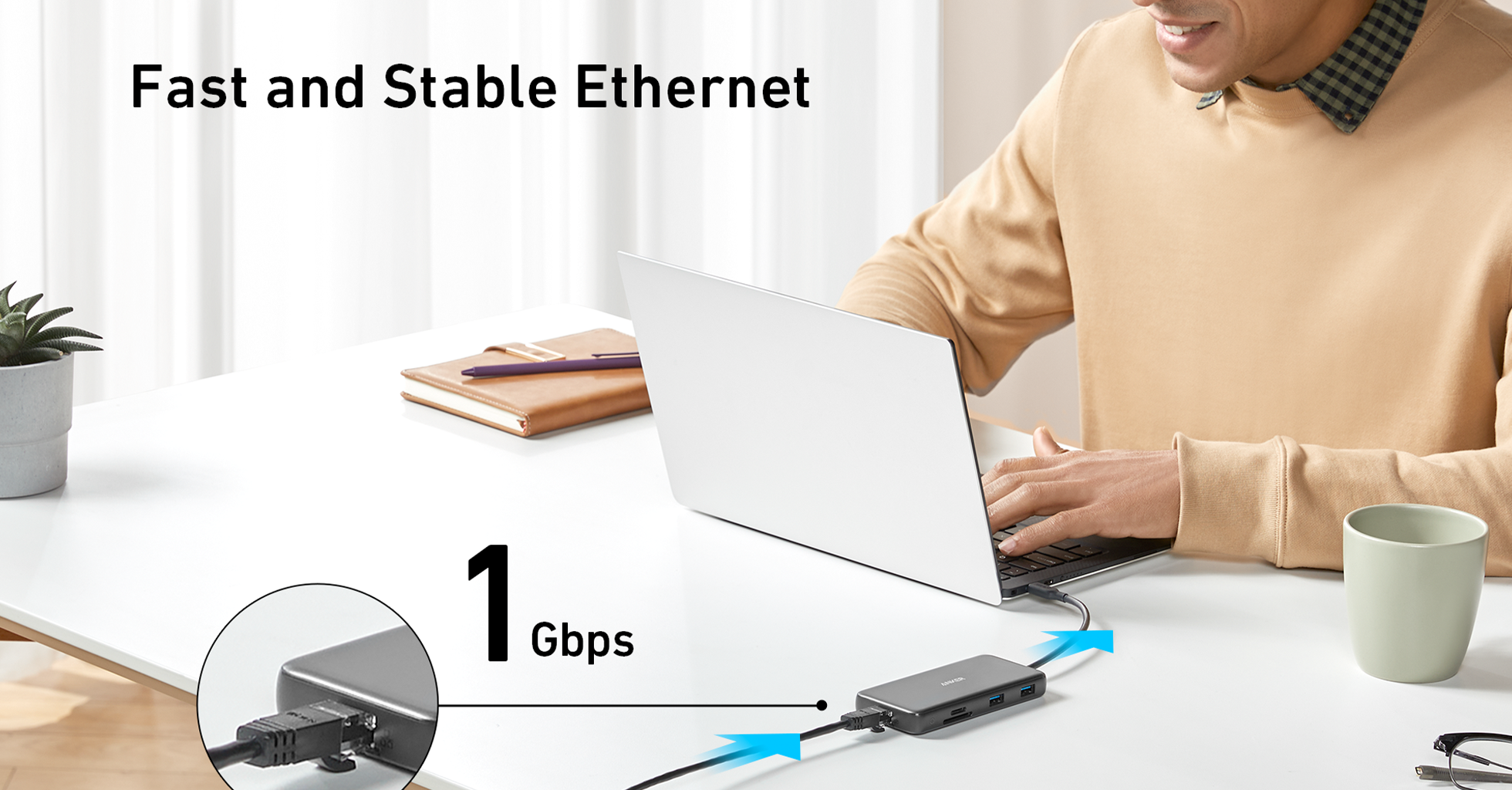هاب 8 پورت USB-C 555 85W انکر مدل PowerExpand