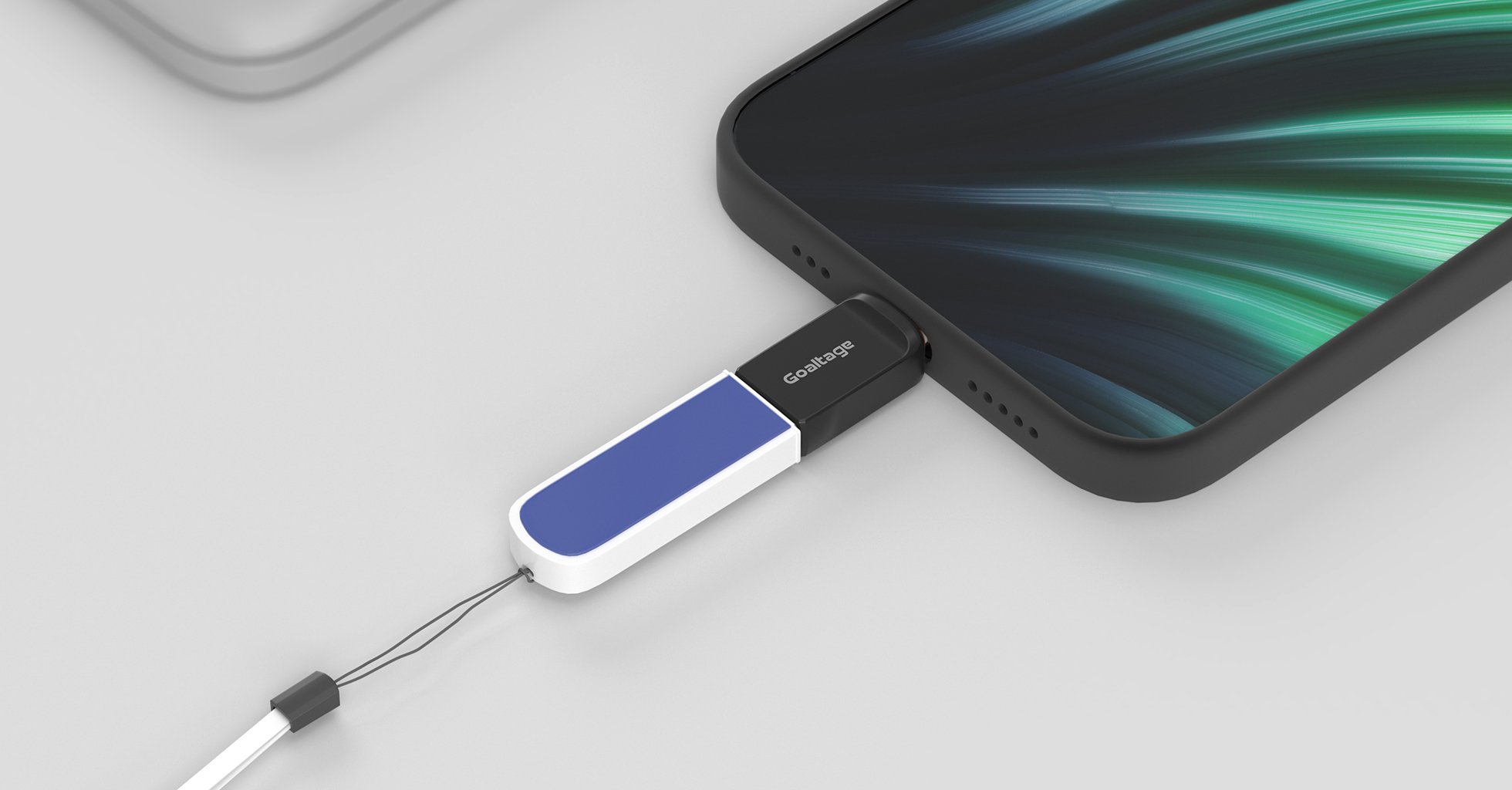 Goaltage ADP02 QuickSync USB-A to Lightning OTG Adapter with Wide Compatibility and High-Speed Data Transfer Functionality