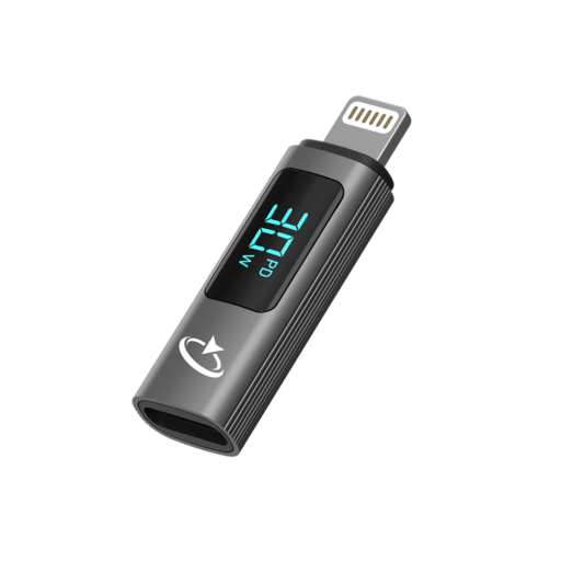 Goaltage ADP05 QuickSync Pro USB-C to Lightning Charging Adapter Goaltage ADP05 QuickSync Pro USB-C to Lightning Charging Adapter with Digital Display, Compact Design, Wide Compatibility, High-Speed Data Transfer and Fast-Charging Functionality GT-ADP05-CTL