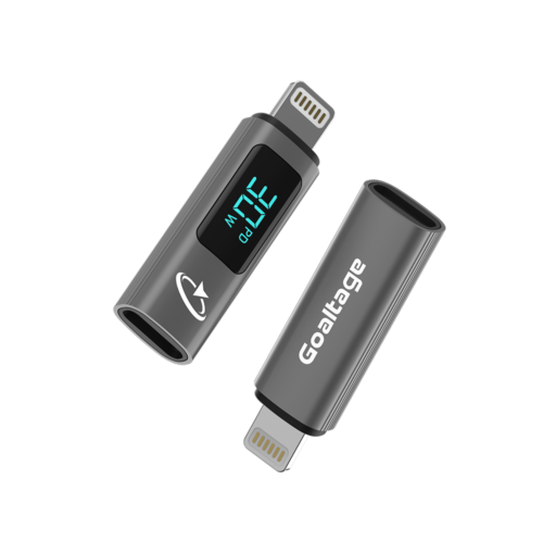 Goaltage ADP05 QuickSync Pro USB-C to Lightning Charging Adapter Goaltage ADP05 QuickSync Pro USB-C to Lightning Charging Adapter with Digital Display, Compact Design, Wide Compatibility, High-Speed Data Transfer and Fast-Charging Functionality GT-ADP05-CTL