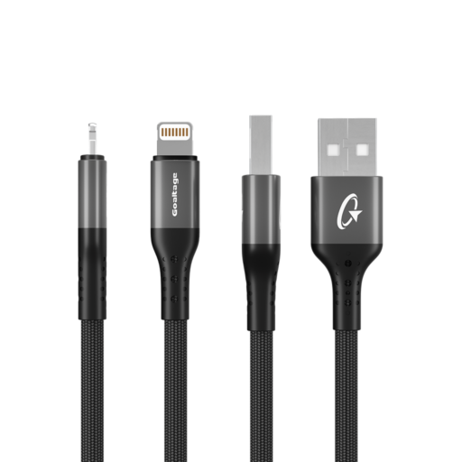Goaltage CA02 USB-A to Lightning Charging Cable Goaltage CA02 USB-A to Lightning Charging Cable with 30K+ Bend Life Span and Data Transfer Functionality GT-CA02-ATL120CM