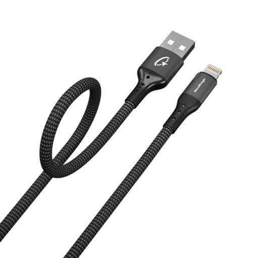 Goaltage CA02 USB-A to Lightning Charging Cable Goaltage CA02 USB-A to Lightning Charging Cable with 30K+ Bend Life Span and Data Transfer Functionality GT-CA02-ATL120CM