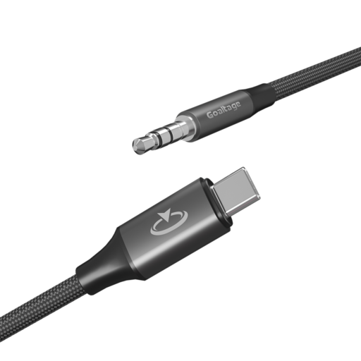 Goaltage CA04 3.5 mm Audio to USB-C Audio Cable Goaltage CA04 3.5 mm Audio to USB-C Audio Cable with Great Bending LifeSpan and Audio Connector Functionality GT-CA04-ATC120CM