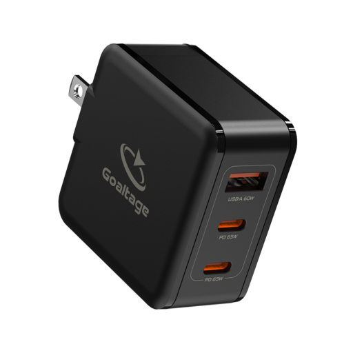 Goaltage CH02 Super-Fast 65W GaN Wall Charger Goaltage CH02 Super-Fast 65W GaN Wall Charger with Safety Protection and Multi-Port Functionality GT-CH02-65WGAN