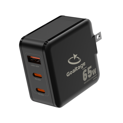 Goaltage CH02 Super-Fast 65W GaN Wall Charger Goaltage CH02 Super-Fast 65W GaN Wall Charger with Safety Protection and Multi-Port Functionality GT-CH02-65WGAN