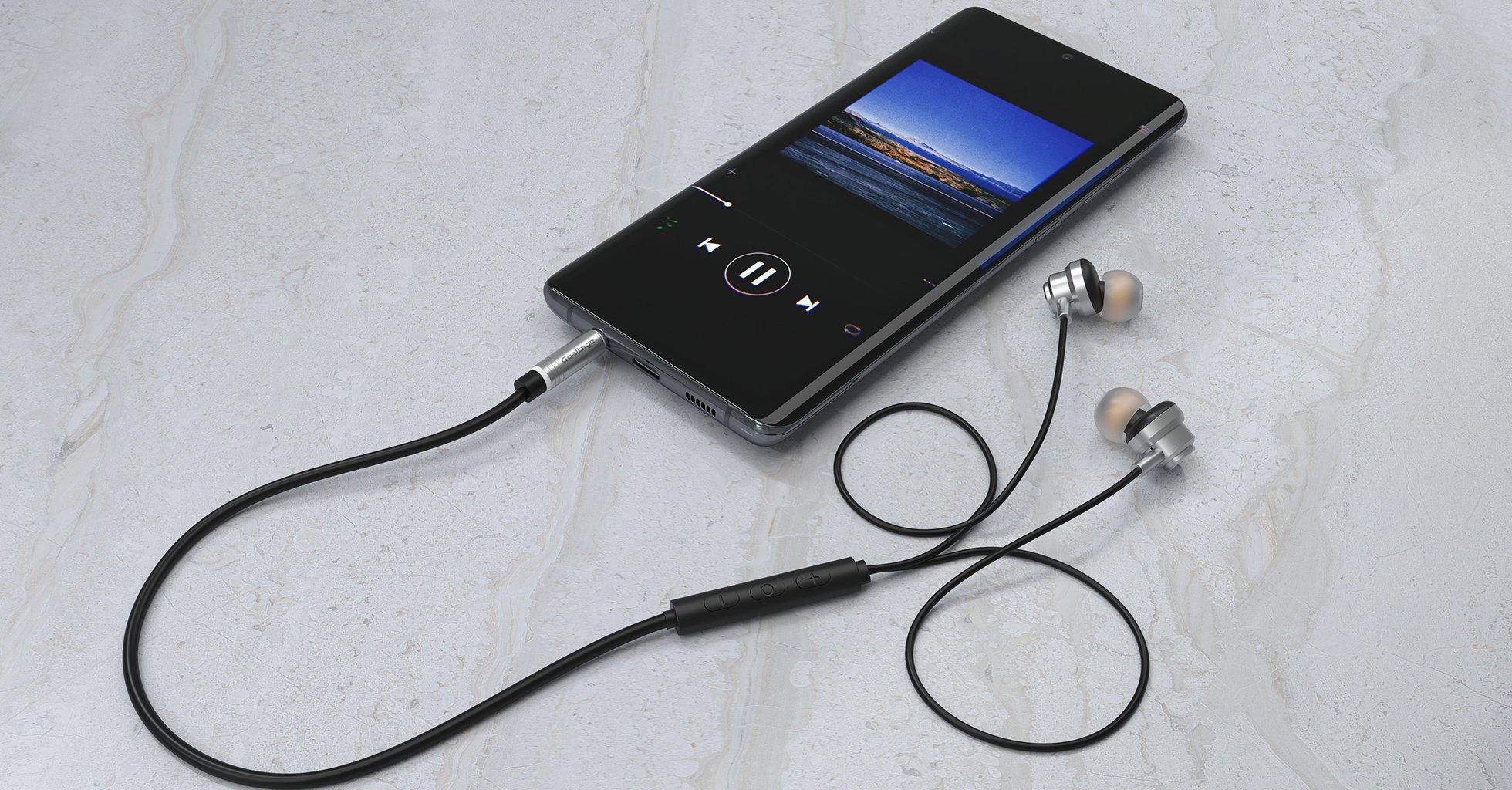 Goaltage HP09 EchoFit Pro In-Ear Wired HeadPhones with 3.5mm AUX Connector, Built-In Microphone, Volume Control, Hands-Free Calling, High-Quality Audio and Secure Fit Design