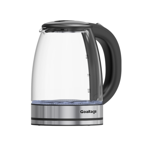 Goaltage KTL01 AquaGlow Electric Kettle Goaltage KTL01 AquaGlow Electric Kettle with Quick Boiling, Automatic Shut-Off, Heat-Resistant Handle, LED Indicator and Stylish Design GT-KTL01-1500W