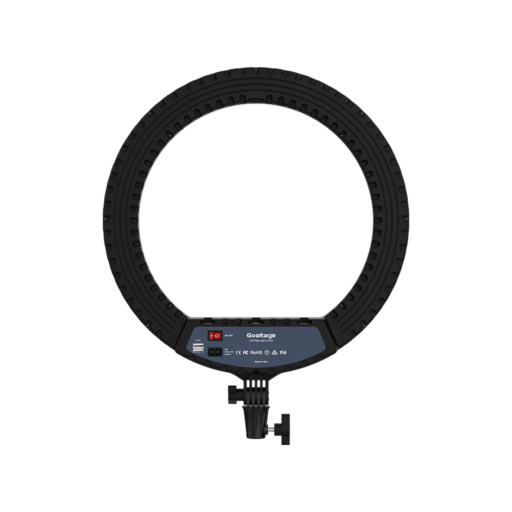 Goaltage LGT02 GlowMaster 18-Inch Ring Light Goaltage LGT02 GlowMaster 18-Inch Ring Light with Adjustable Lighting and Phone Holder, Remote Control and Touch Control Panel GT-LGT02-RL18