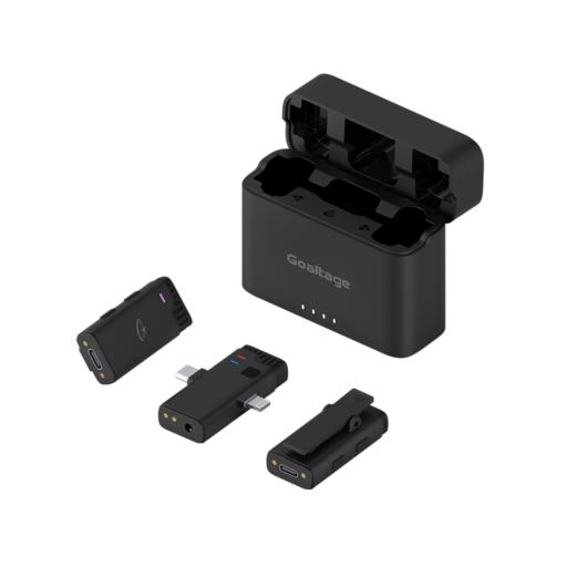 Goaltage MIC01 ClearCast Wireless Lavalier Microphone Goaltage MIC01 ClearCast Wireless Lavalier Microphone with Noise Cancellation, Automatic Pairing, Power Indicator, Magnetic Charging Case and Wide Compatibility GT-MIC01