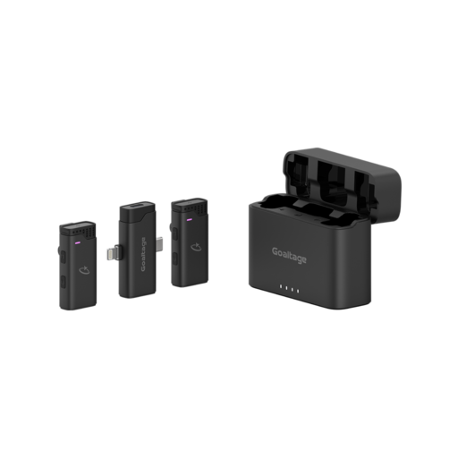 Goaltage MIC01 ClearCast Wireless Lavalier Microphone Goaltage MIC01 ClearCast Wireless Lavalier Microphone with Noise Cancellation, Automatic Pairing, Power Indicator, Magnetic Charging Case and Wide Compatibility GT-MIC01