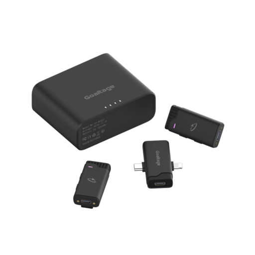 Goaltage MIC01 ClearCast Wireless Lavalier Microphone Goaltage MIC01 ClearCast Wireless Lavalier Microphone with Noise Cancellation, Automatic Pairing, Power Indicator, Magnetic Charging Case and Wide Compatibility GT-MIC01