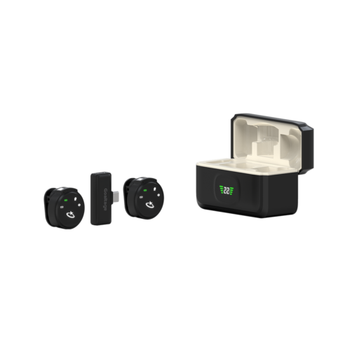 Goaltage MIC02 AirCast Wireless Lavalier Microphone Goaltage MIC02 AirCast Wireless Lavalier Microphone with Noise Cancellation, Automatic Pairing, Digital Display, Magnetic Charging Case and Wide Compatibility GT-MIC02