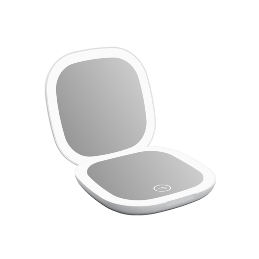 Goaltage MIR01 LumiGlow Travel Makeup Mirror Goaltage MIR01 LumiGlow Travel Makeup Mirror with LED, Rechargeable Battery, 5X Magnifying Function and Compact Design GT-MIR01-LED