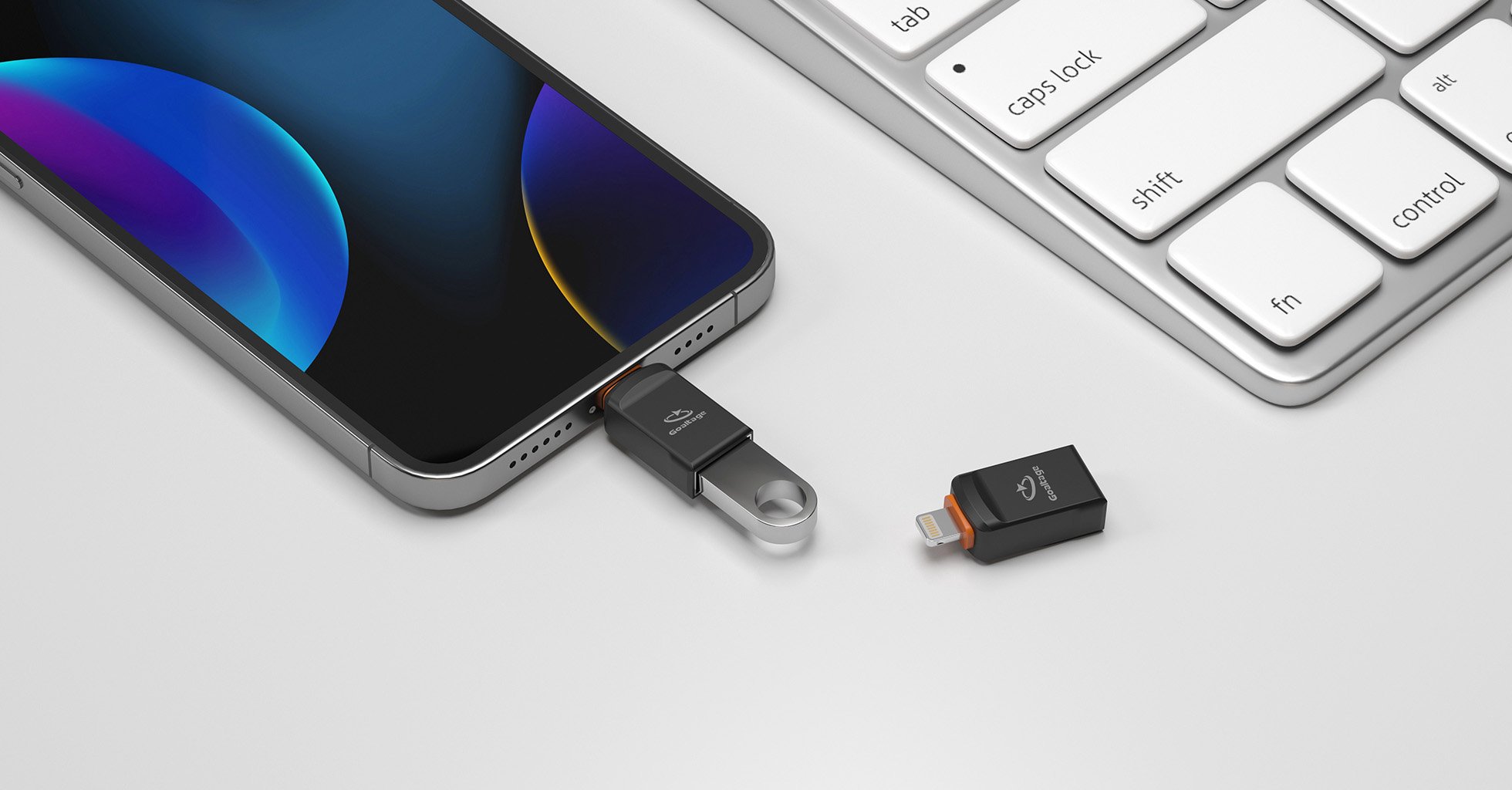 Goaltage OTG01 USB-A to Lightning OTG Adapter with High-Speed Data Transfer Functionality