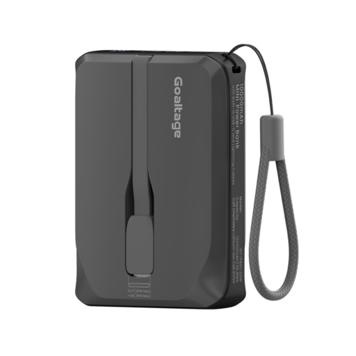 Goaltage PB01 ChargeMate 10K Power Bank 22W Goaltage PB01 ChargeMate 10K Power Bank 22W with Dual Built-in Cables and mini Display GT-PB01-22W