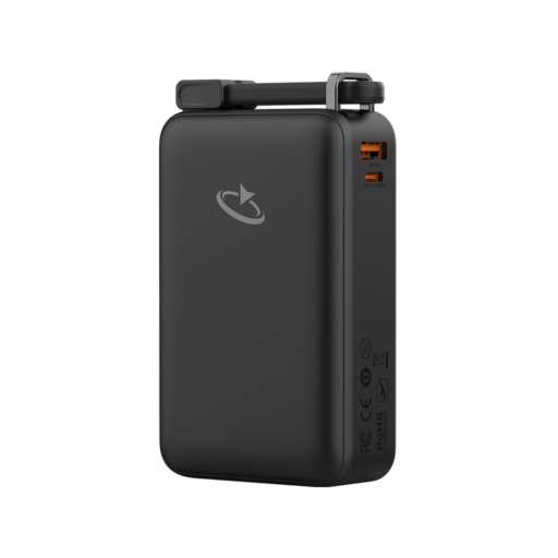 Goaltage PB02 UltraCharge 20K Power Bank 67W Goaltage PB02 UltraCharge 20K Power Bank 67W with Dual Built-in USB-C Cable and mini Display GT-PB02-67W
