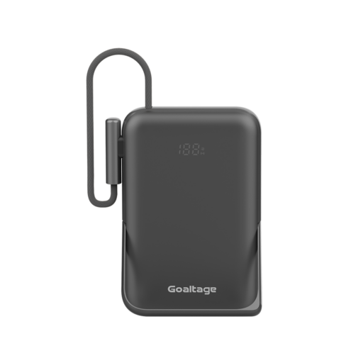 Goaltage PB03 MagCharge 10K Power Bank 20W Goaltage PB03 MagCharge 10K Power Bank 20W with Dual Built-in USB-C Cable, mini Display and Fast-Charge MagSafe Functionality GT-PB03-20W