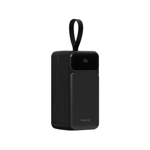 Goaltage PB05 ChargePro 50K Power Bank 65W Goaltage PB05 ChargePro 50K Power Bank 65W with On-Off Switch, Carrying Strap, Display, Multi-Port Fast Charging Functionality GT-PB05-65W
