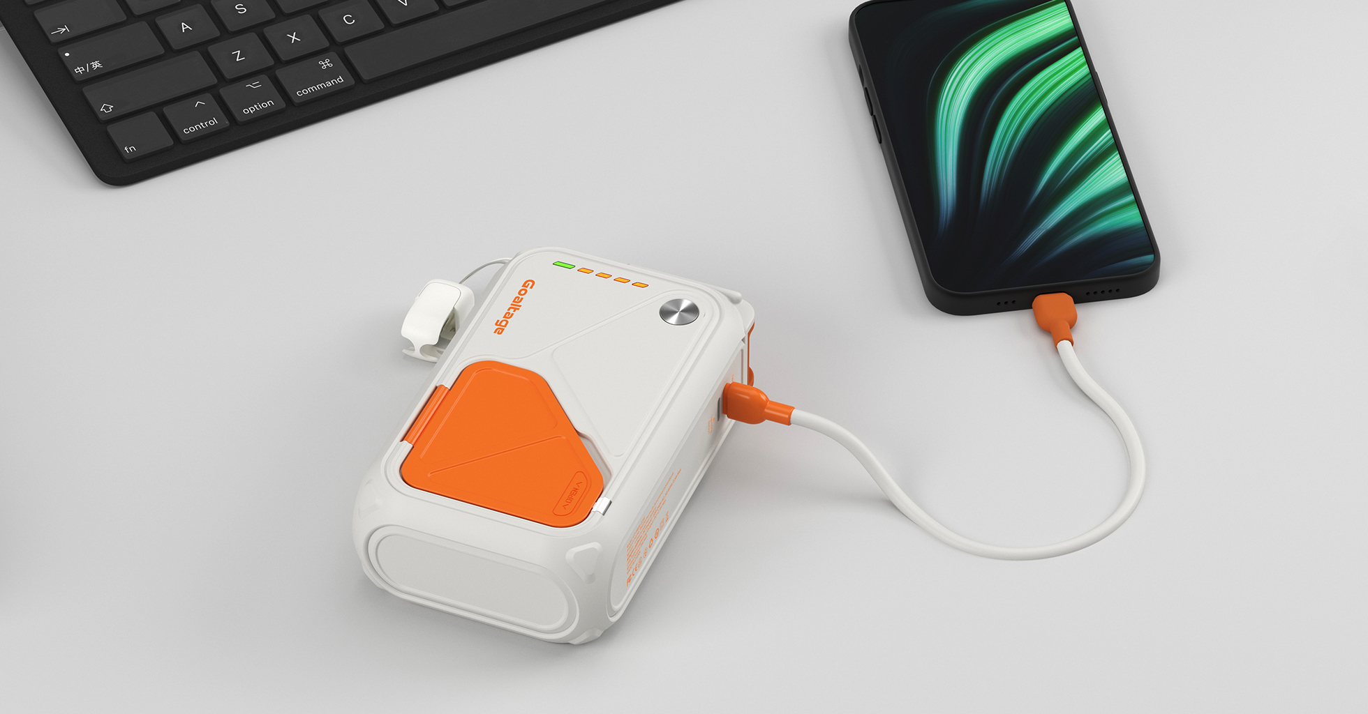 Goaltage PB06 MagPulse 20K Power Bank 22W with Extra Cable, Power Indicator, Multi-Port, MagSafe Charging and Stand Functionality