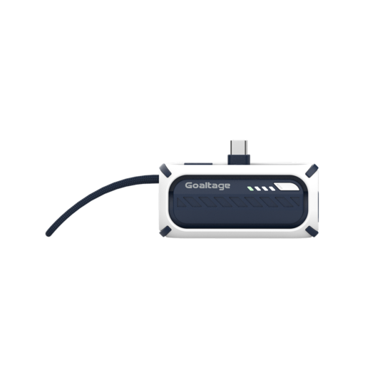 Goaltage PB08 PulseMini 5K Power Bank 22W Goaltage PB08 PulseMini 5K Power Bank 22W with Built-In Cable, Carrying Strap, Power Indicator, Safe Charging and Mini-Size Compact Design GT-PB08-22W