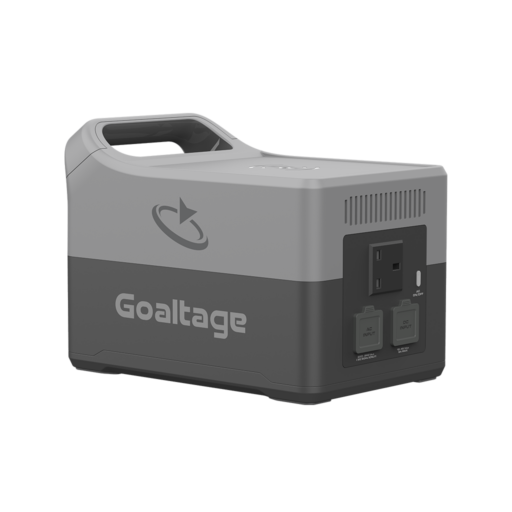 Goaltage PS01 ChargeMax 700W Portable Power Station Goaltage PS01 ChargeMax 700W Portable Power Station with Powerful Battery, Flash Light, LCD Display, Mobile App, Solar Recharge and Wireless Charge Functionality GT-PS01-700W