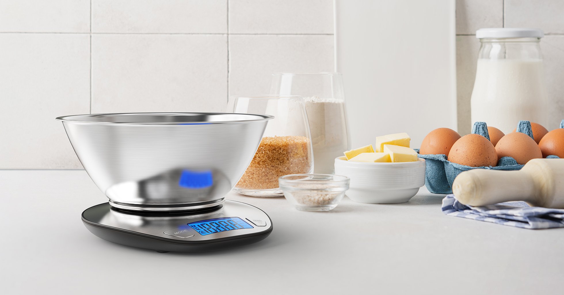 Goaltage SCL02 TrueMeasure Digital Kitchen Scale with Multi Measuring Units, Liquid Measurement, Overload Alert, High-PrecisionTare and Auto-off Functionality