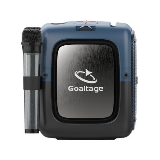 Goaltage SP06 SoundCube Portable Speaker Goaltage SP06 SoundCube Portable Speaker including Two Wireless Microphones with Splash Resistant Functionality