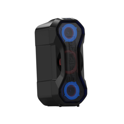 Goaltage SP15 BassFusion Party Speaker Goaltage SP15 BassFusion Party Speaker including Wireless Microphone, Multiple Connections, RGB Lights,TWS Functionality and Splash Proof Design GT-SP15
