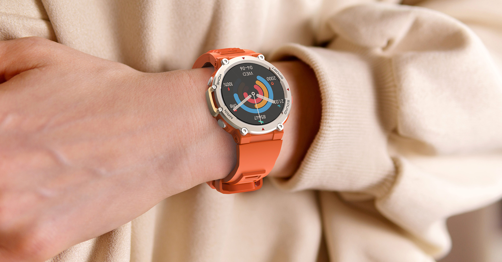 Goaltage SW02 Vintage Smart Watch with Water Resistant, NFC Payment and Sleep, Heart Rate, Pressure and Oxygen Monitoring
