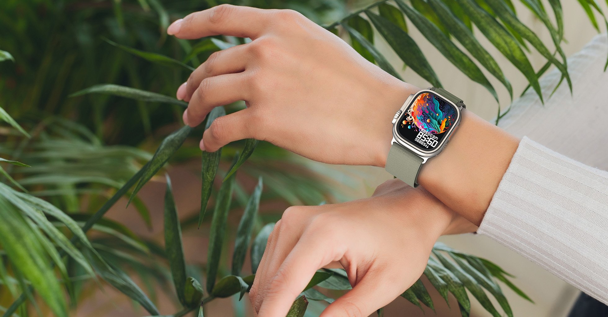 Goaltage SW06 Deluxe Smart Watch with Water Resistant, NFC Payment, SOS Emergency and Sleep, Heart Rate, Oxygen Monitoring