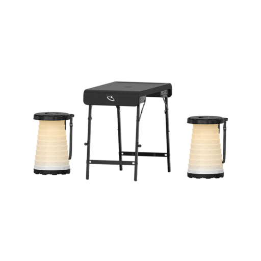 Goaltage TBL01 LightFold Camping Table Goaltage TBL01 LightFold Camping Table with 3-Lighting Modes, Adjustable Height, Latch Lock, Waterproof and Foldable Design GT-TBL01-2S