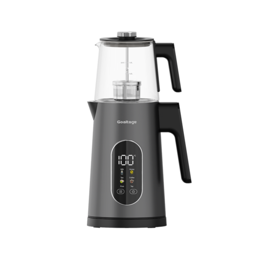 Goaltage TM01 BrewMaster Tea Maker Goaltage TM01 BrewMaster Tea Maker with Temperature Presets, Smart Touch Display, Glass Pot, Stylish Design and Rapid Boiling Functionality GT-TM01-1500W