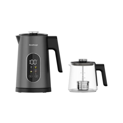 Goaltage TM01 BrewMaster Tea Maker Goaltage TM01 BrewMaster Tea Maker with Temperature Presets, Smart Touch Display, Glass Pot, Stylish Design and Rapid Boiling Functionality GT-TM01-1500W