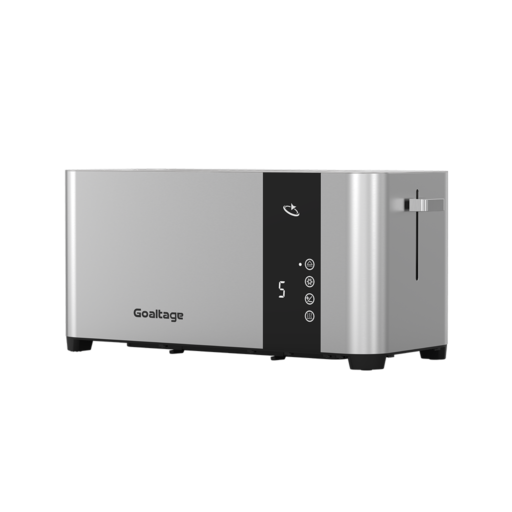 Goaltage TST01 GoldenEdge Toaster Goaltage TST01 GoldenEdge Toaster with Multiple Functions, Smart Display, Adjustable Browning Control, Two Long Slots, Cable Storage and Easy Maintenance Functionality GT-TST01-4S