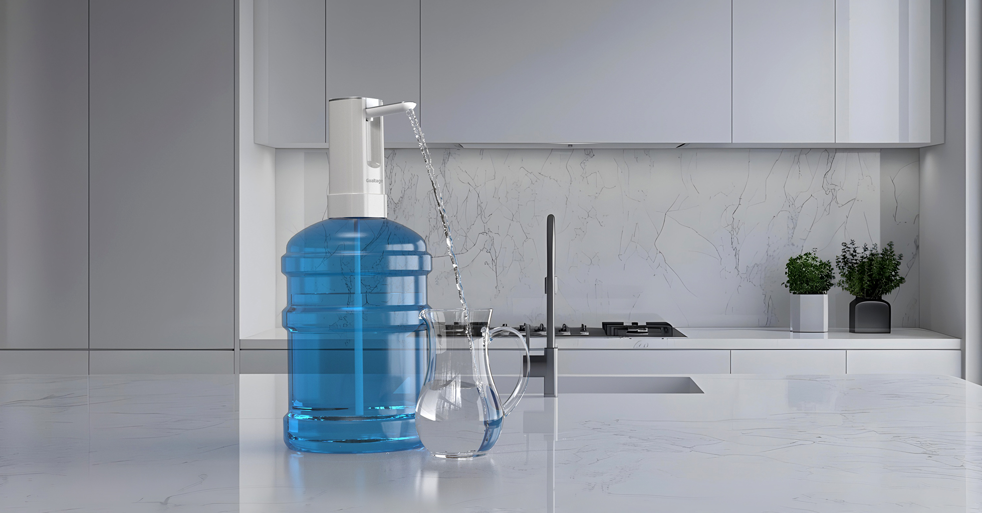 Goaltage WD01 AquaSafe Water Dispenser with Digital Touch Display, Child Lock, Adjustable Speed and Hygienic Design