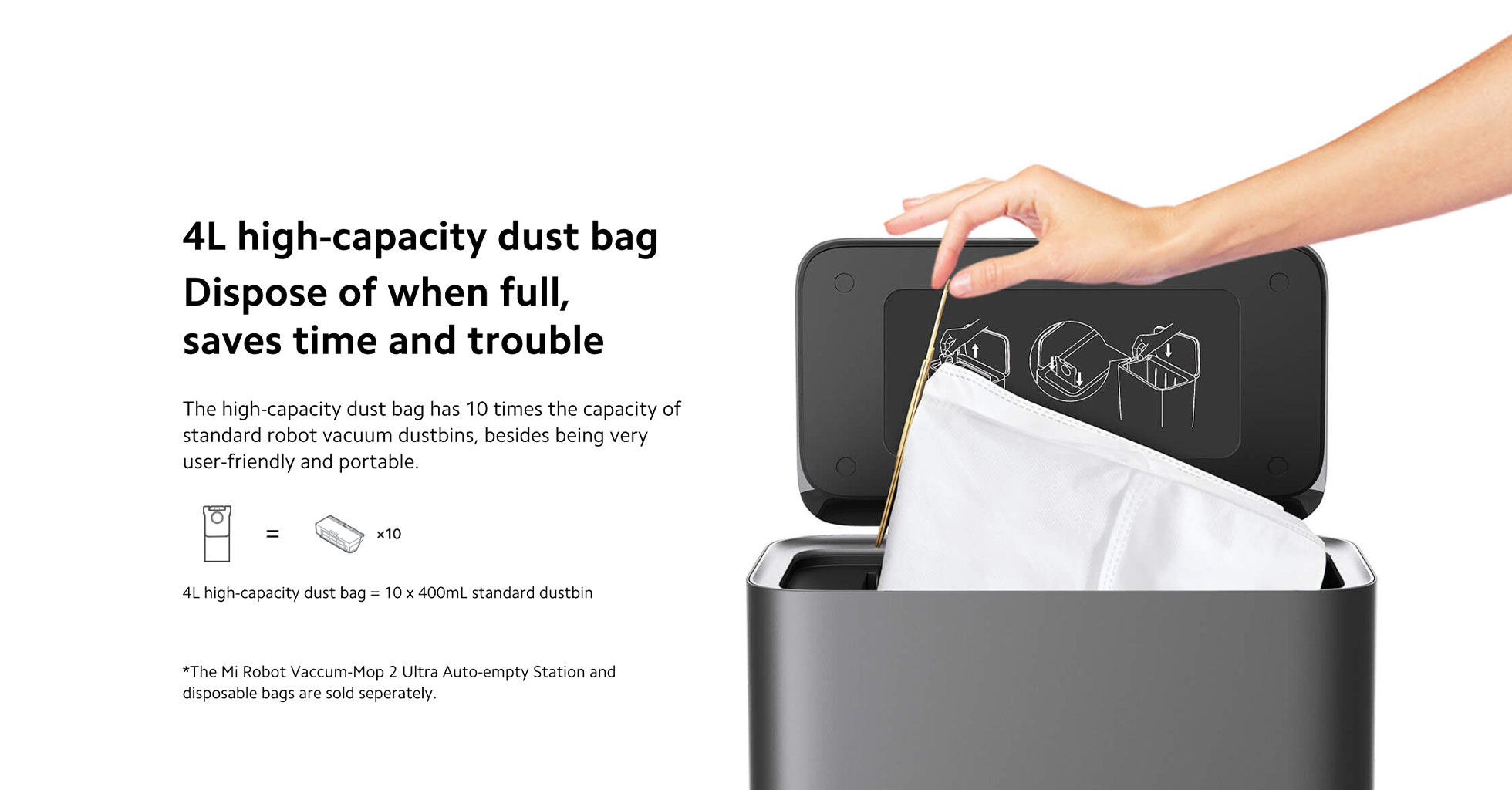 Xiaomi Mi Vacuum-Mop 2 Ultra Robot Vacuum Auto-empty Station