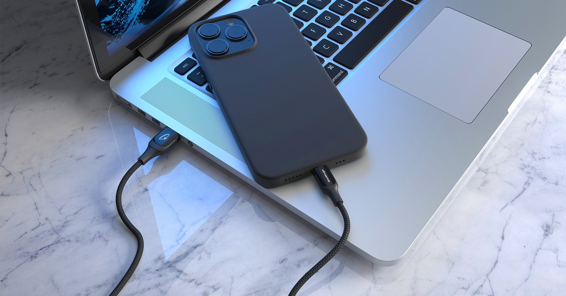 Goaltage CA01 USB-A to Lightning Charging Cable with HighSpeed Certified USB and Data Transfer Functionality